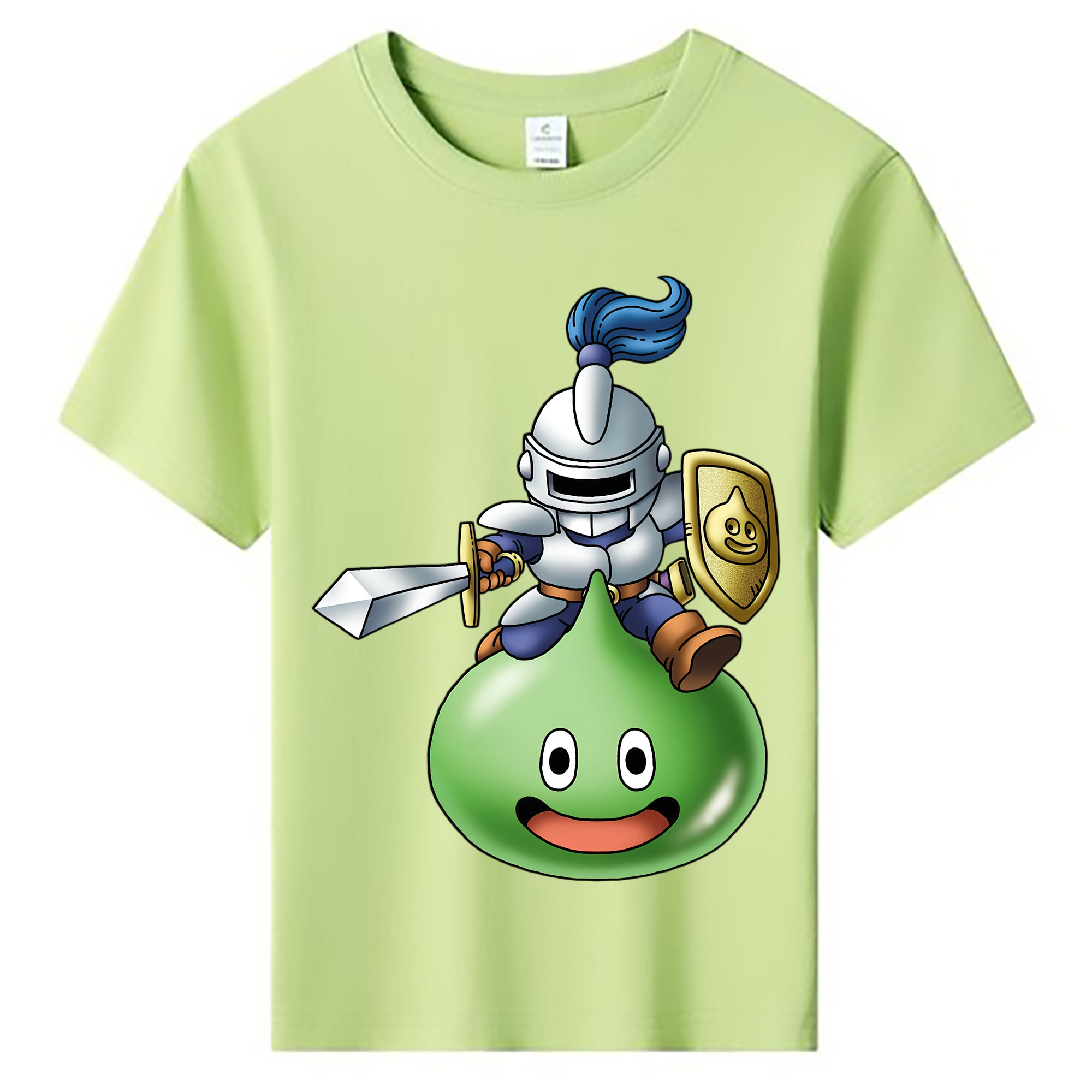 （画像用） ドラゴンクエスト Doragon Kuesuto Dragon Quest 綿100％キッズTシャツ（フロントプリント）